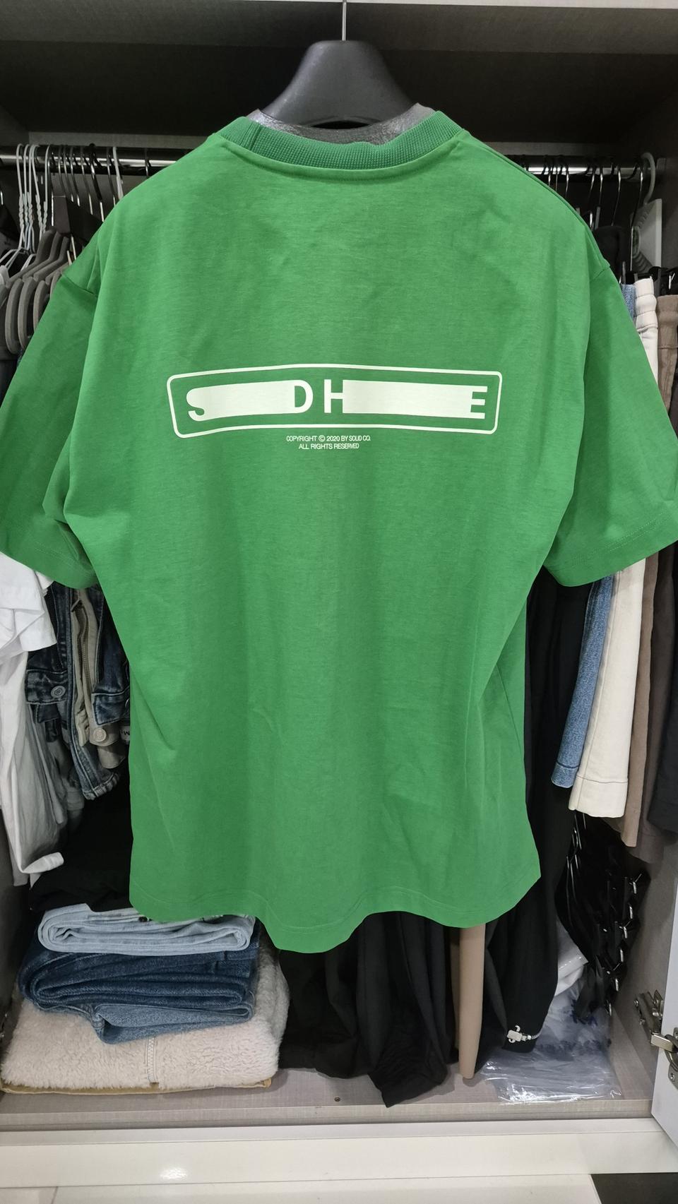 솔리드옴므 백로고반팔