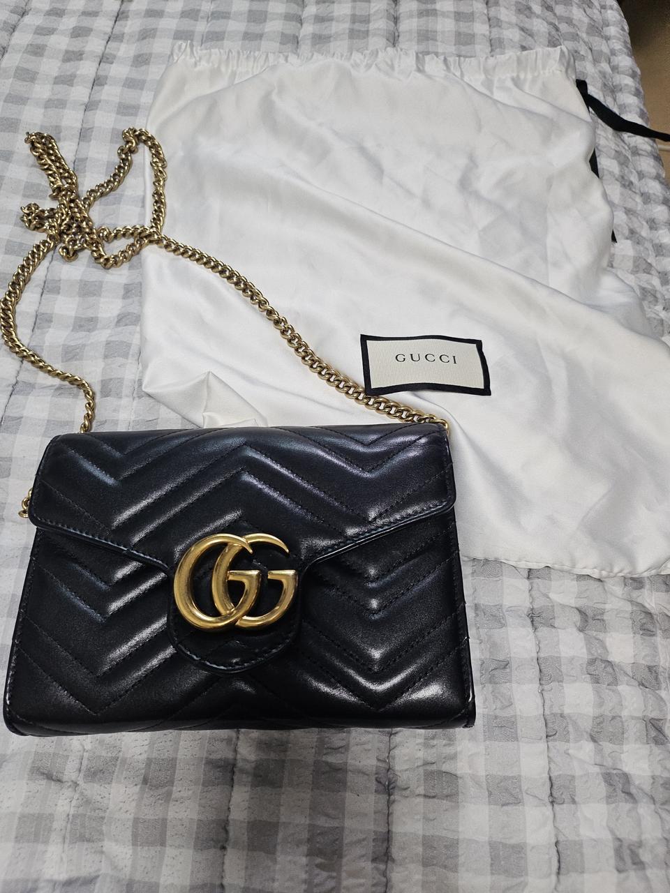 구찌 마틀라세 woc 미니체인백