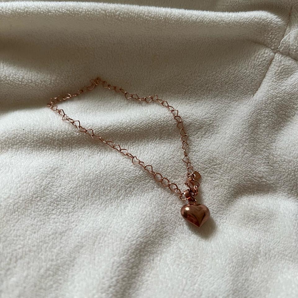 로즈골드 하트 팔찌