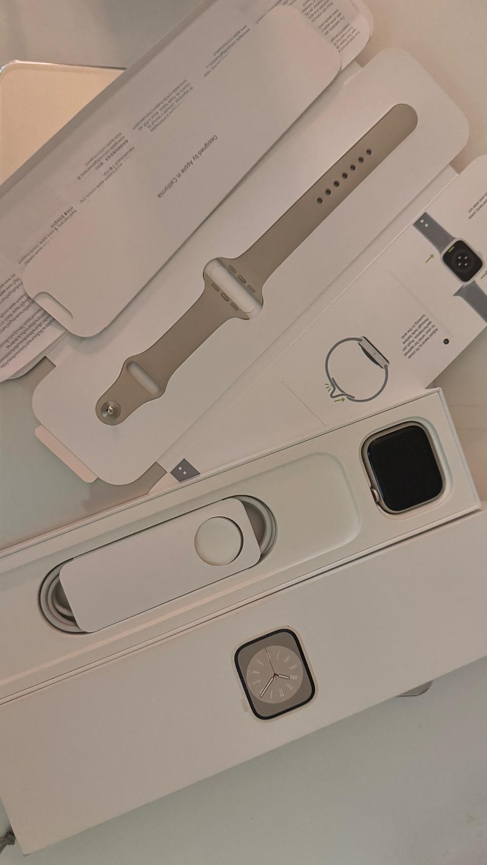 애플워치 8 알루미늄 45mm 셀룰러 배터리100%