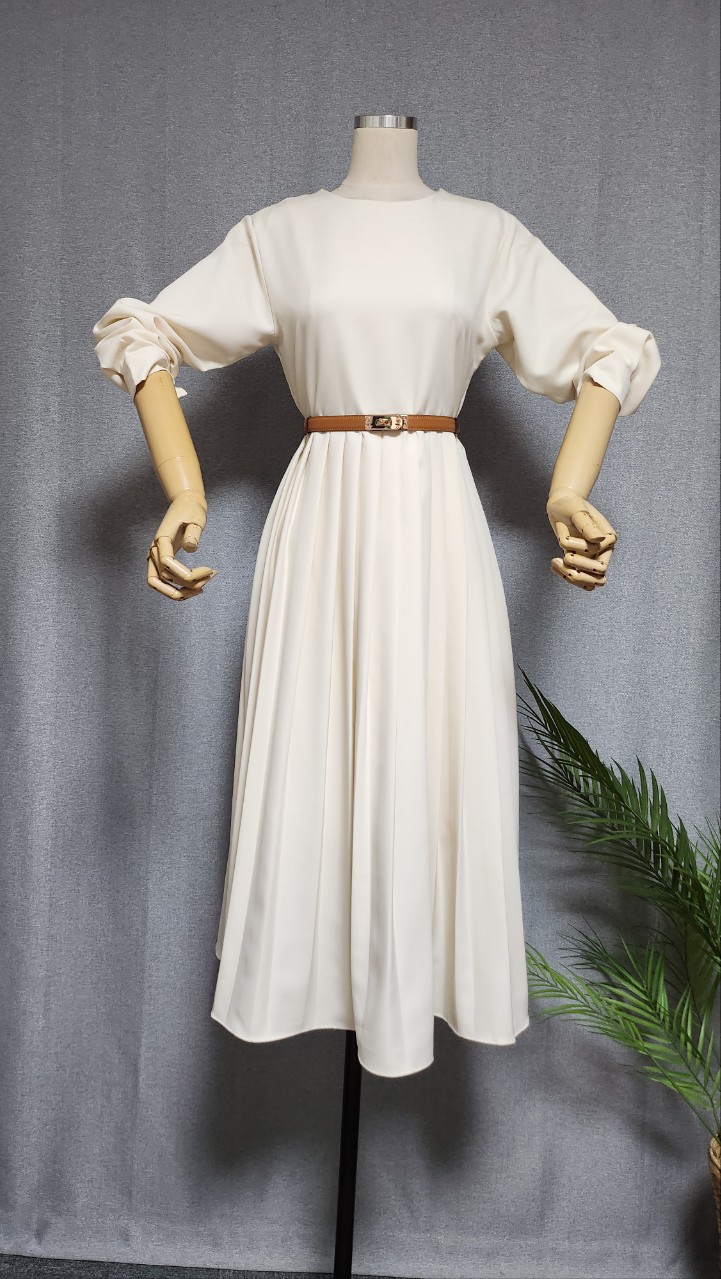 기계주름 롱 원피스(무료배송)