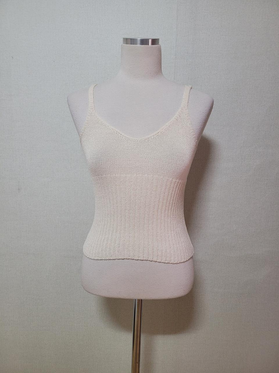 크롭 여름 니트 나시