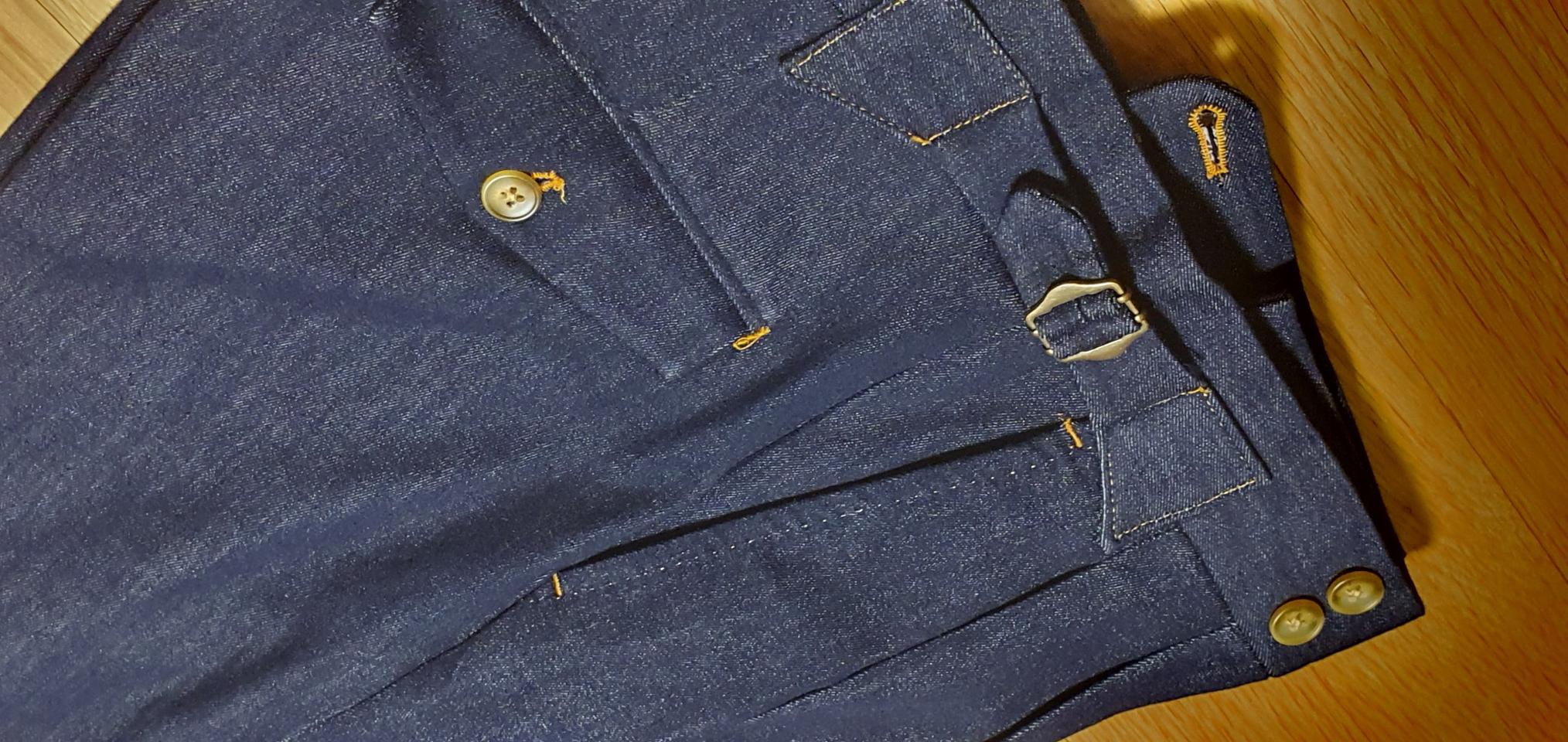 구르카 데님바지 새상품+허리라인수선 (직거래 폰뱅킹만 가능