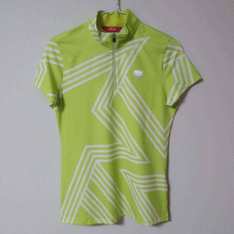 새상품) 팬텀 골프웨어 여성 반집업 반팔 티셔츠 라임