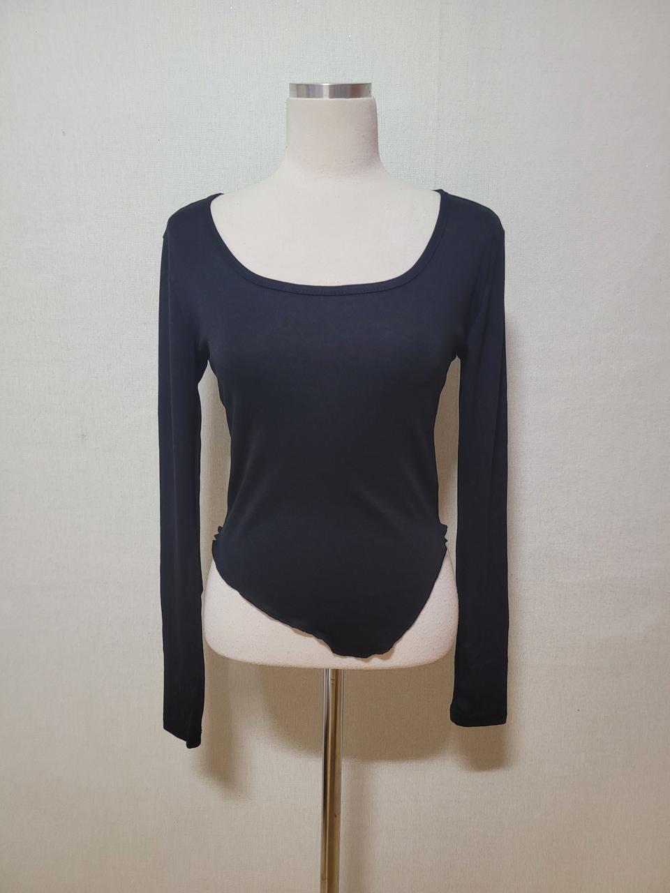 언발 슬림 티셔츠