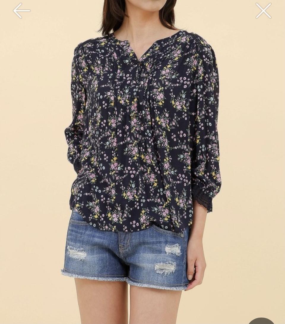 새옷 S 레이온 7부소매 블라우스 써스데이아일랜드 t184mbl236w