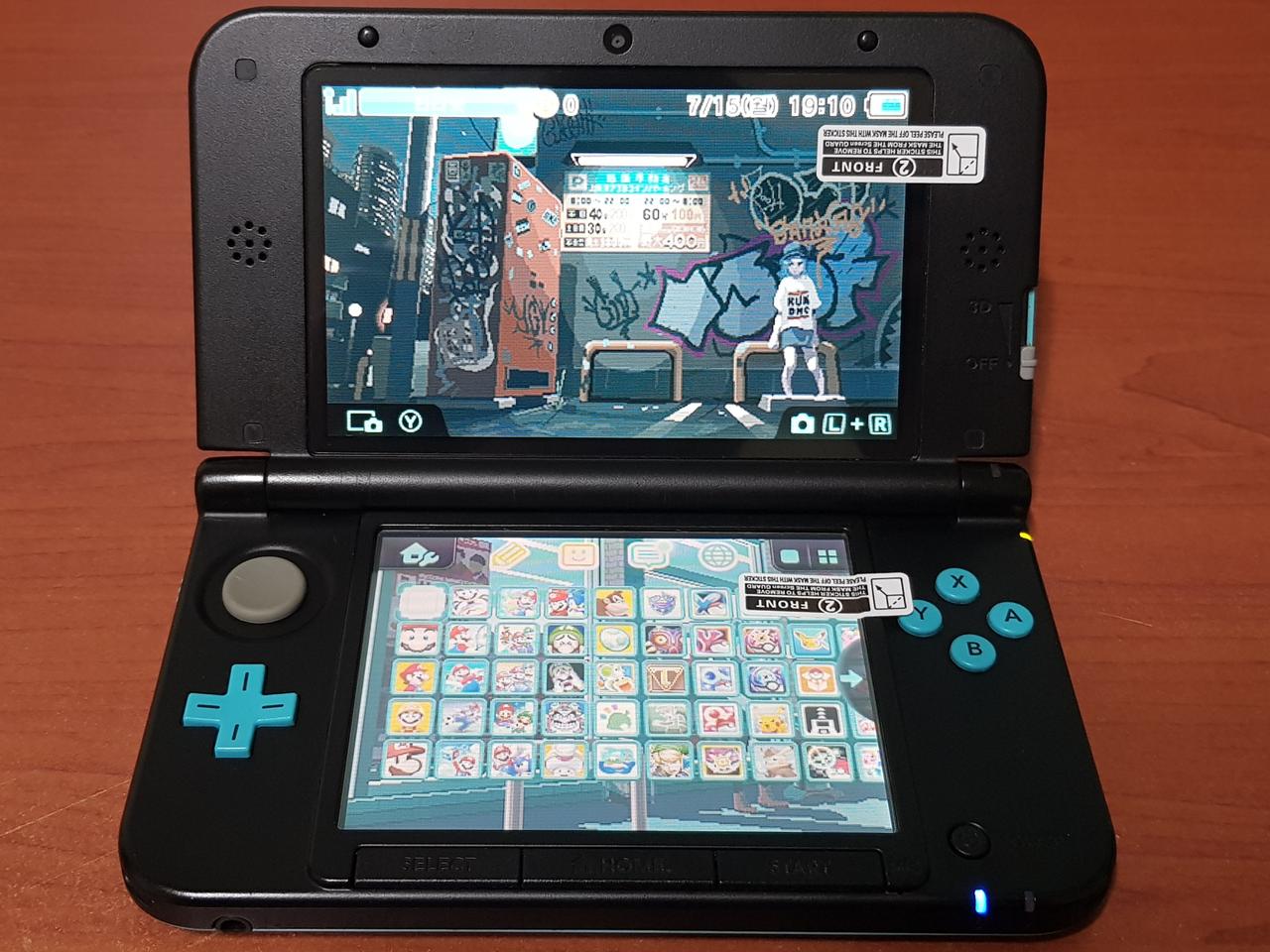 닌텐도 3DS LL 터콰이즈X블랙 리미티드에디션 256G