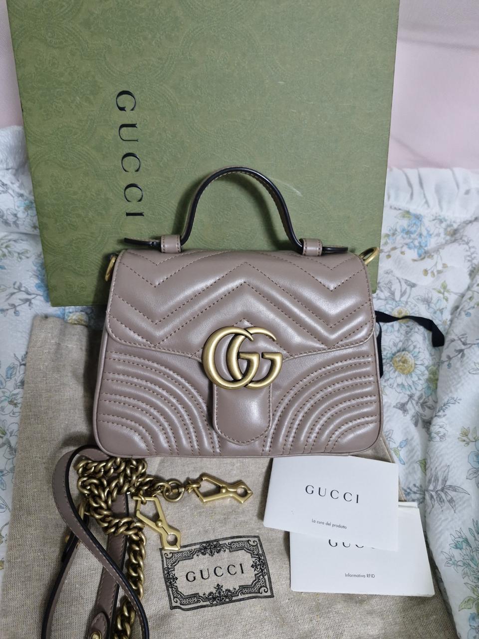 구찌 마몽 마틀라쎄 미니 탑핸들백*백화점정품*