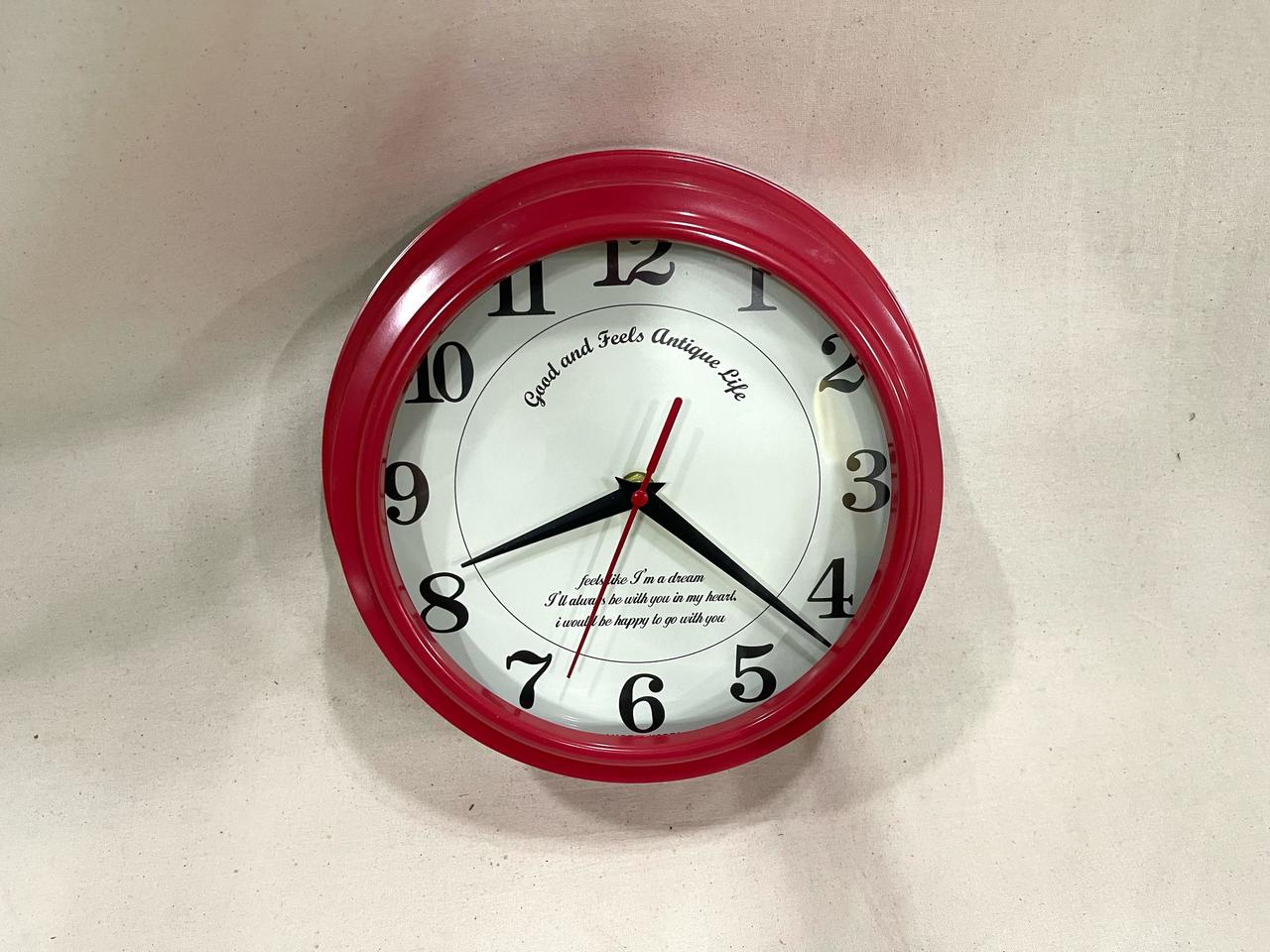레드벽시계
