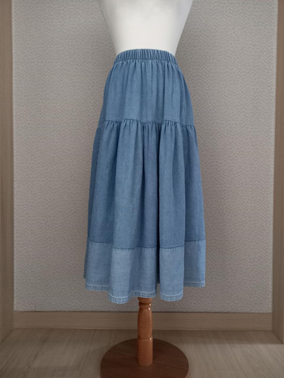 그라데이션 청스커트