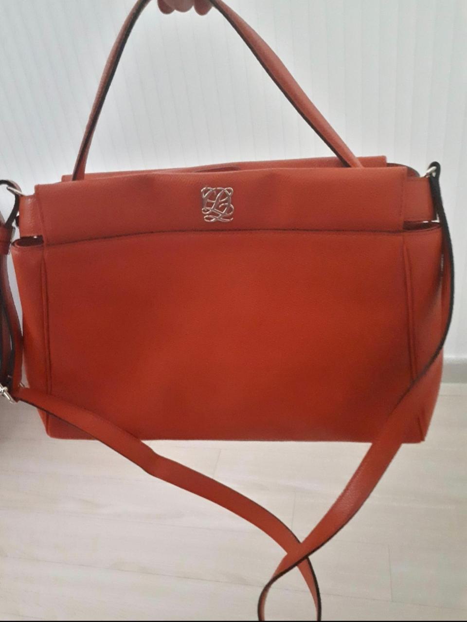 루이까또즈  오렌지 숄더백