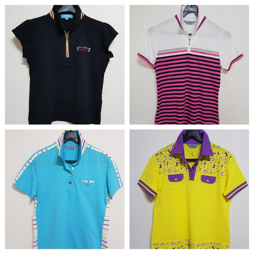 (미사용)골프 카라 반팔티 90