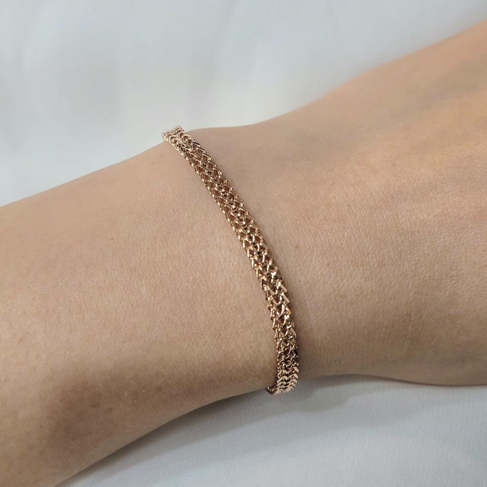 핑크 실버 은팔찌.전체은