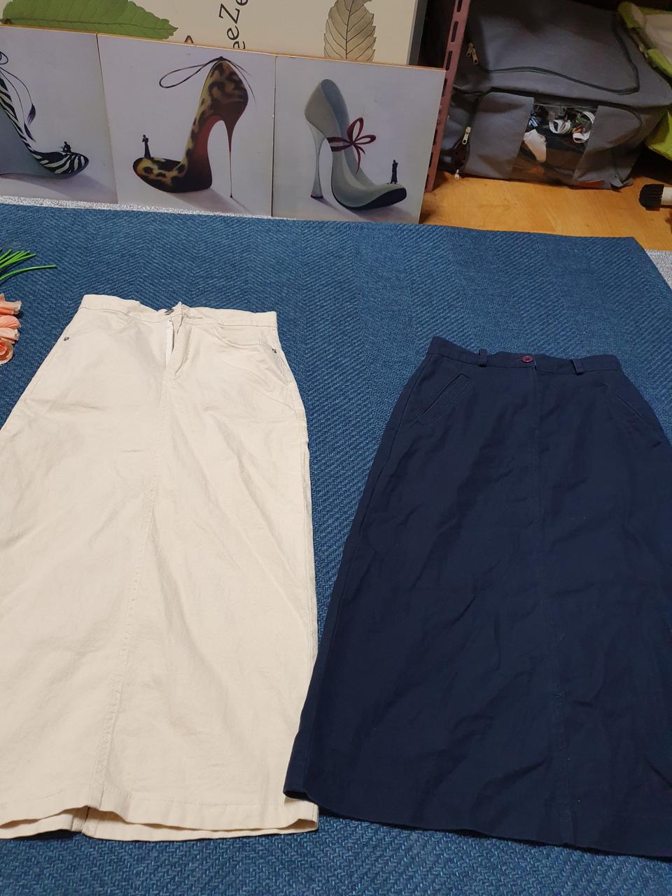 롱치마 봄,여름용/2개 일괄가격 사진상보이는그대로
