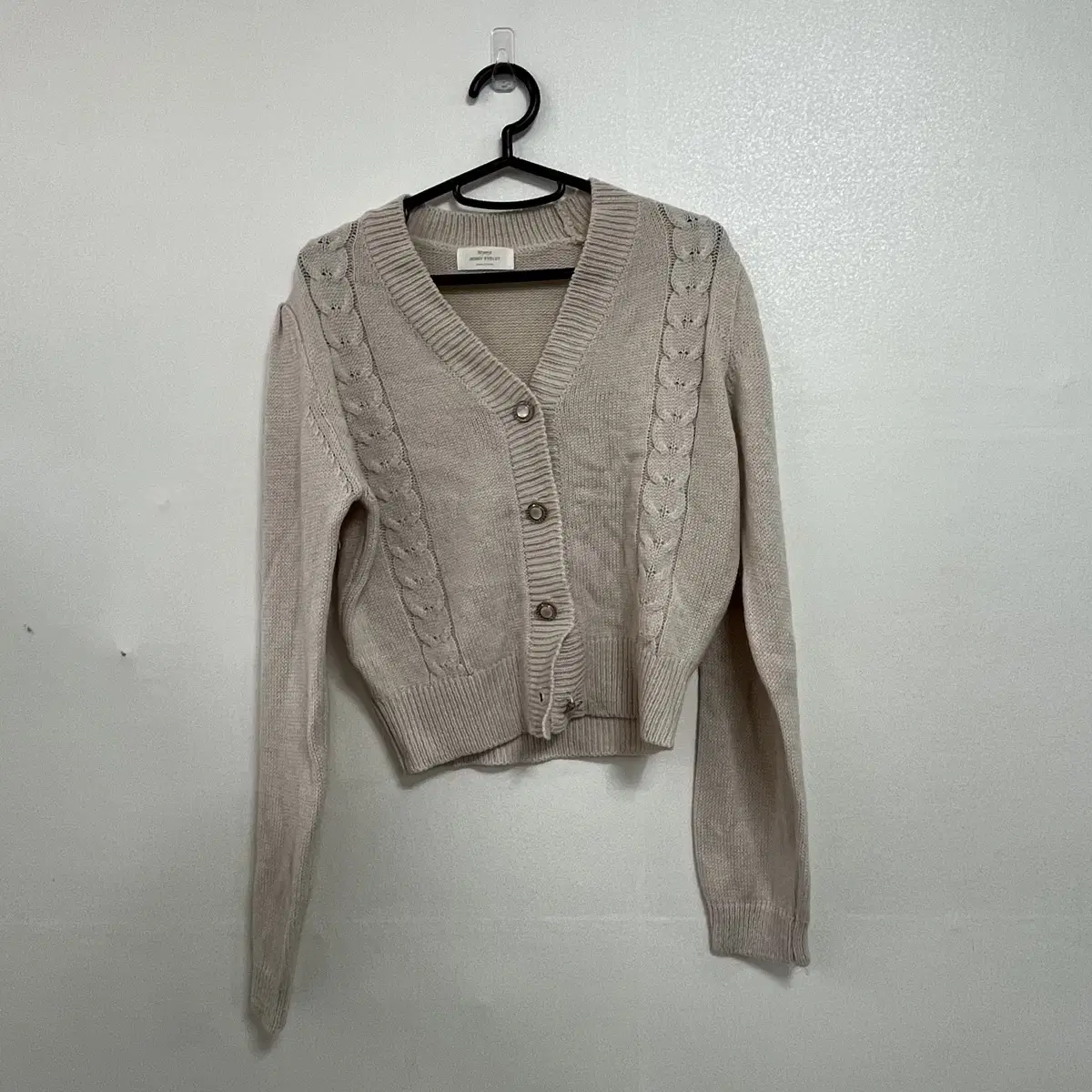 여성 베이지 가디건