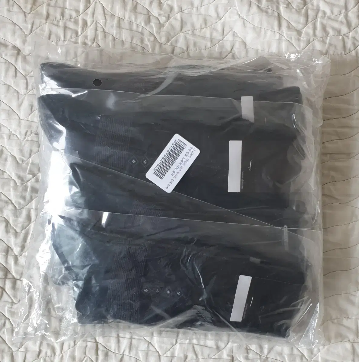 남성 장목 정장 검은색 양말 세트(10켤레, 미사용 새상품)