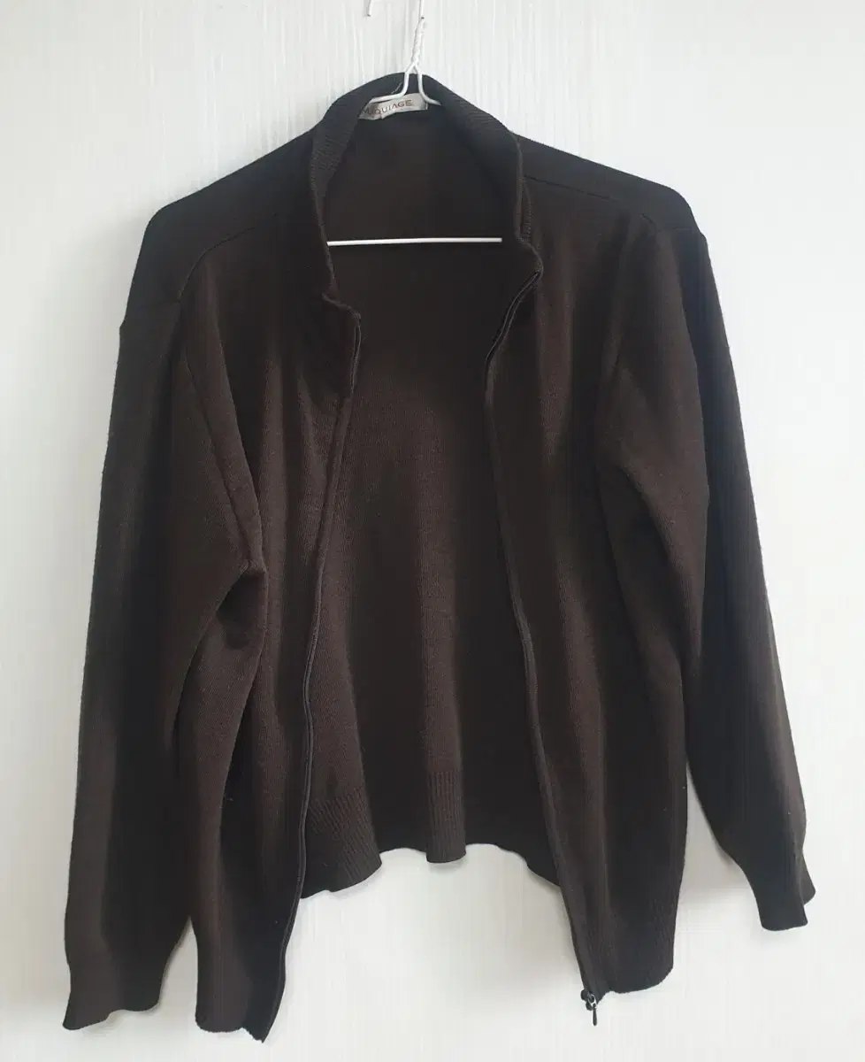 여성 밤색 가디건 - M(157~162cm)