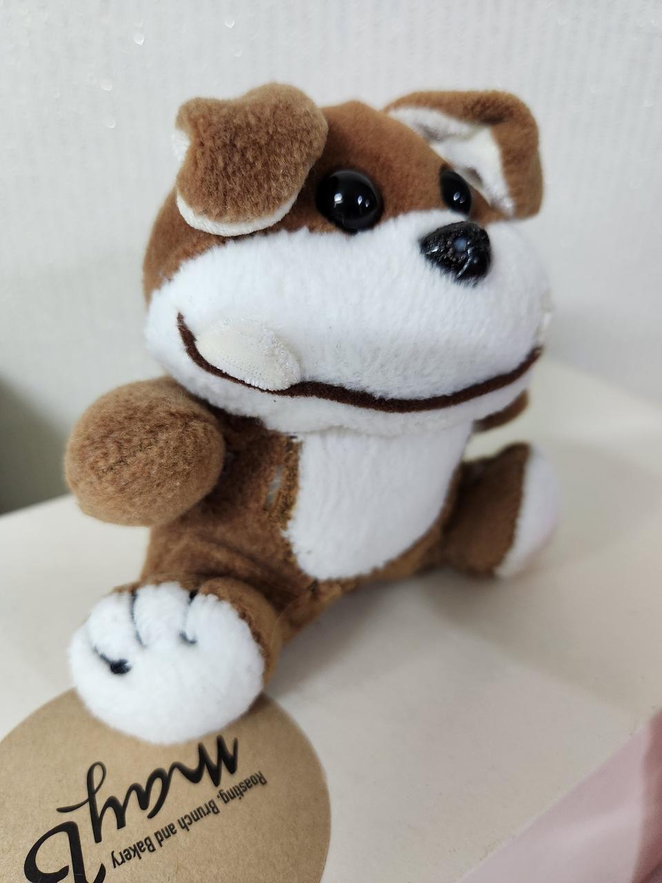 ♥"후드 입은 강아지인형"(브라운)*포토샵.소품.인테리어용:::♥♥반택