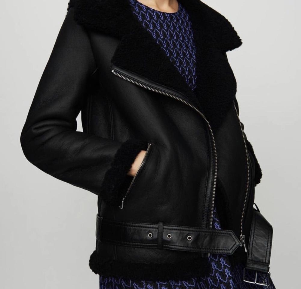 마쥬 블랙 양가죽 무스탕 정가259만 55사이즈