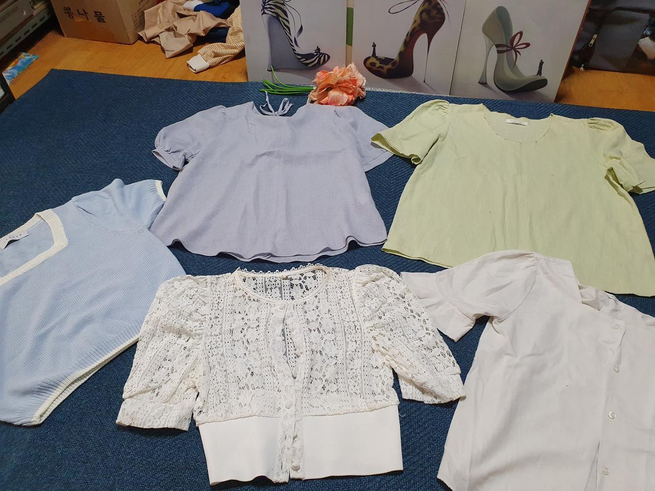 탱커스/티외/5벌 일괄가격/프리사이즈 블라우스/5벌 일괄가격 /