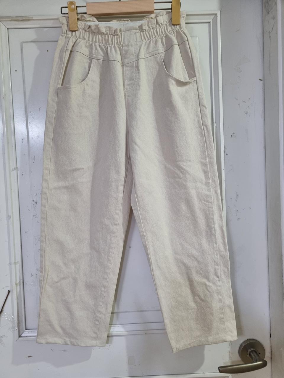 가을 간절기  면. 스판. 밴딩  통바지. 28반까지