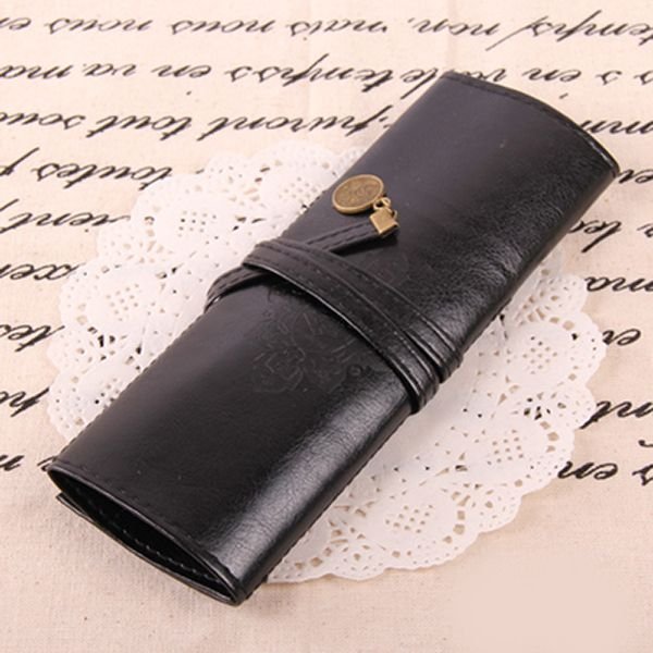 새 검정색 미용 가죽 케이스 보관백 수납 가방 정리 헤어컷 미용사  