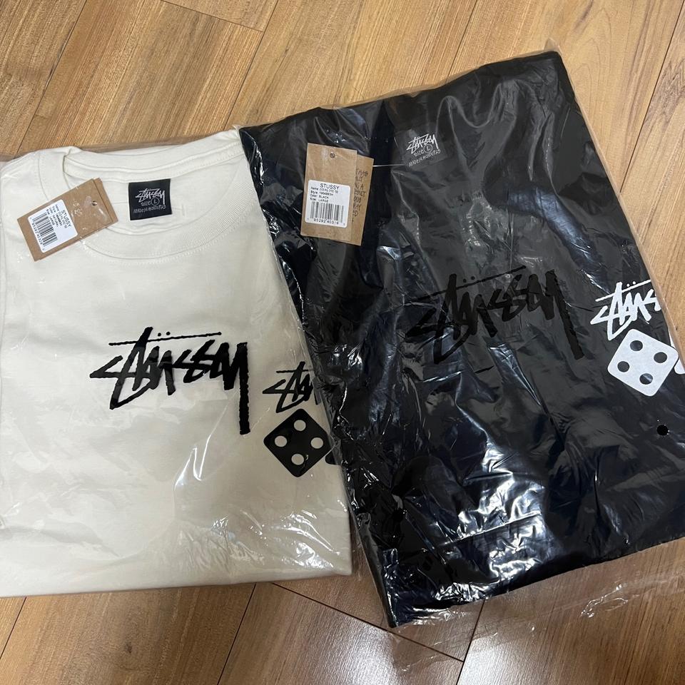 [정품]스투시 다이스 피그먼트 반팔티 크림&블랙 S~XL사이즈 팝니다