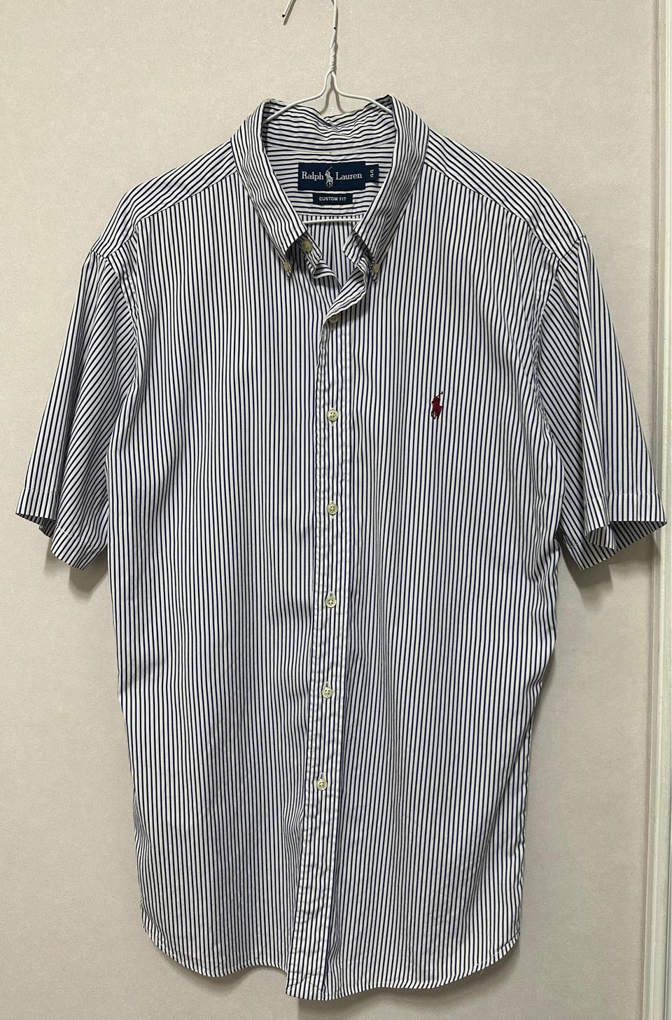 폴로 스트라이프 반팔 셔츠