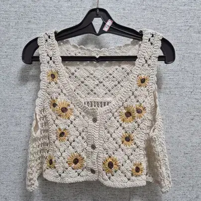 ㄱ485 여성 뜨개 조끼