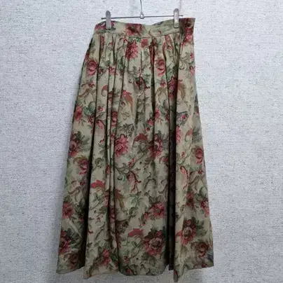 ㄴ162 여성 아사면 플라워 스커트