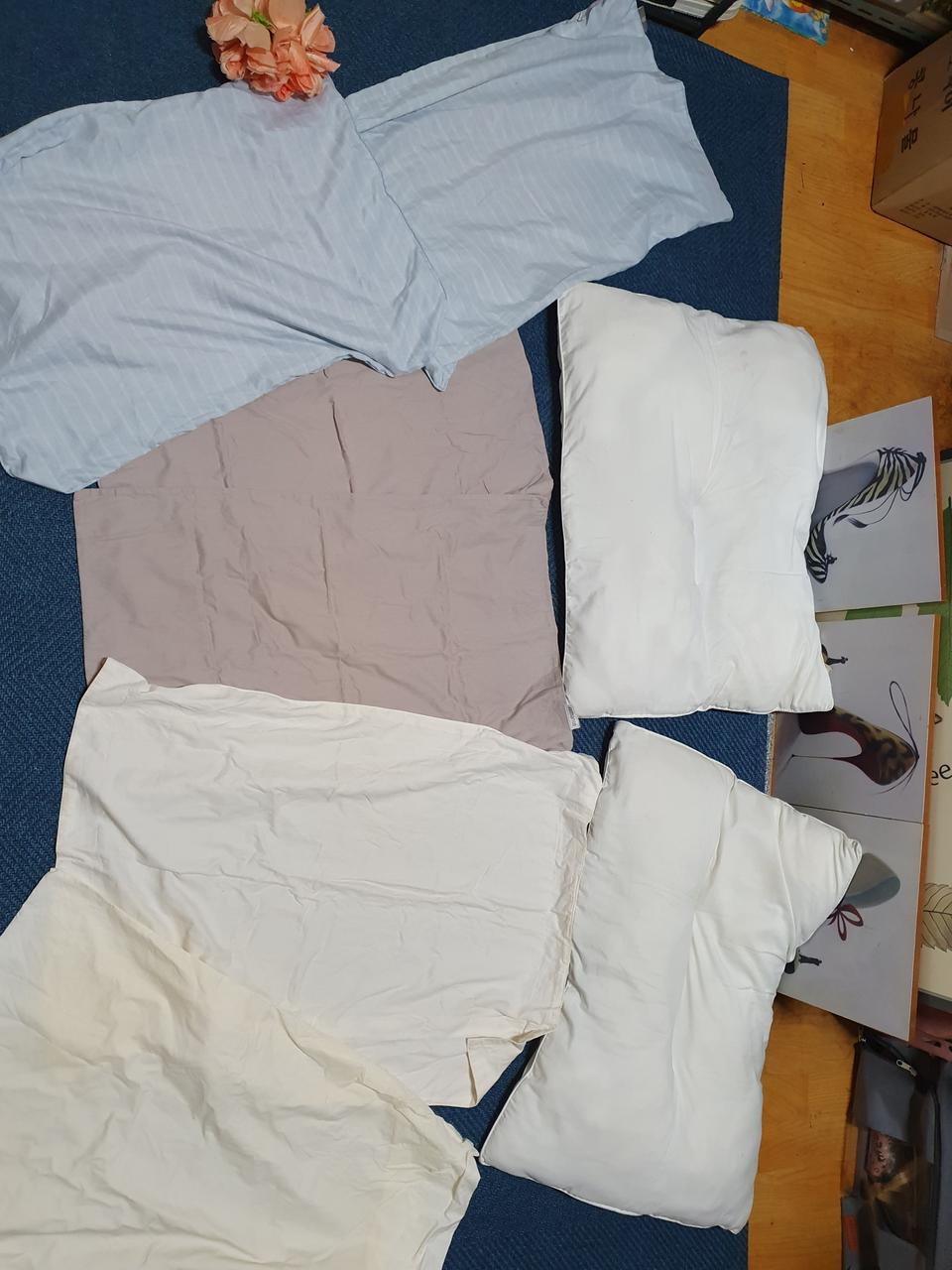 베개통속+베갯잎/6개 일괄가격 사진상보이는그대로몽땅다드리는가격