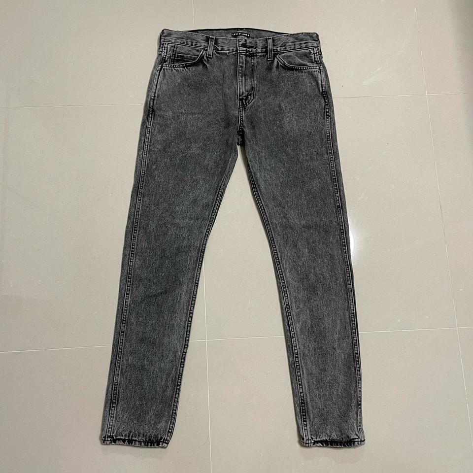 정품 리바이스 그레이 데님팬츠 흑청 워싱 청바지 32인치