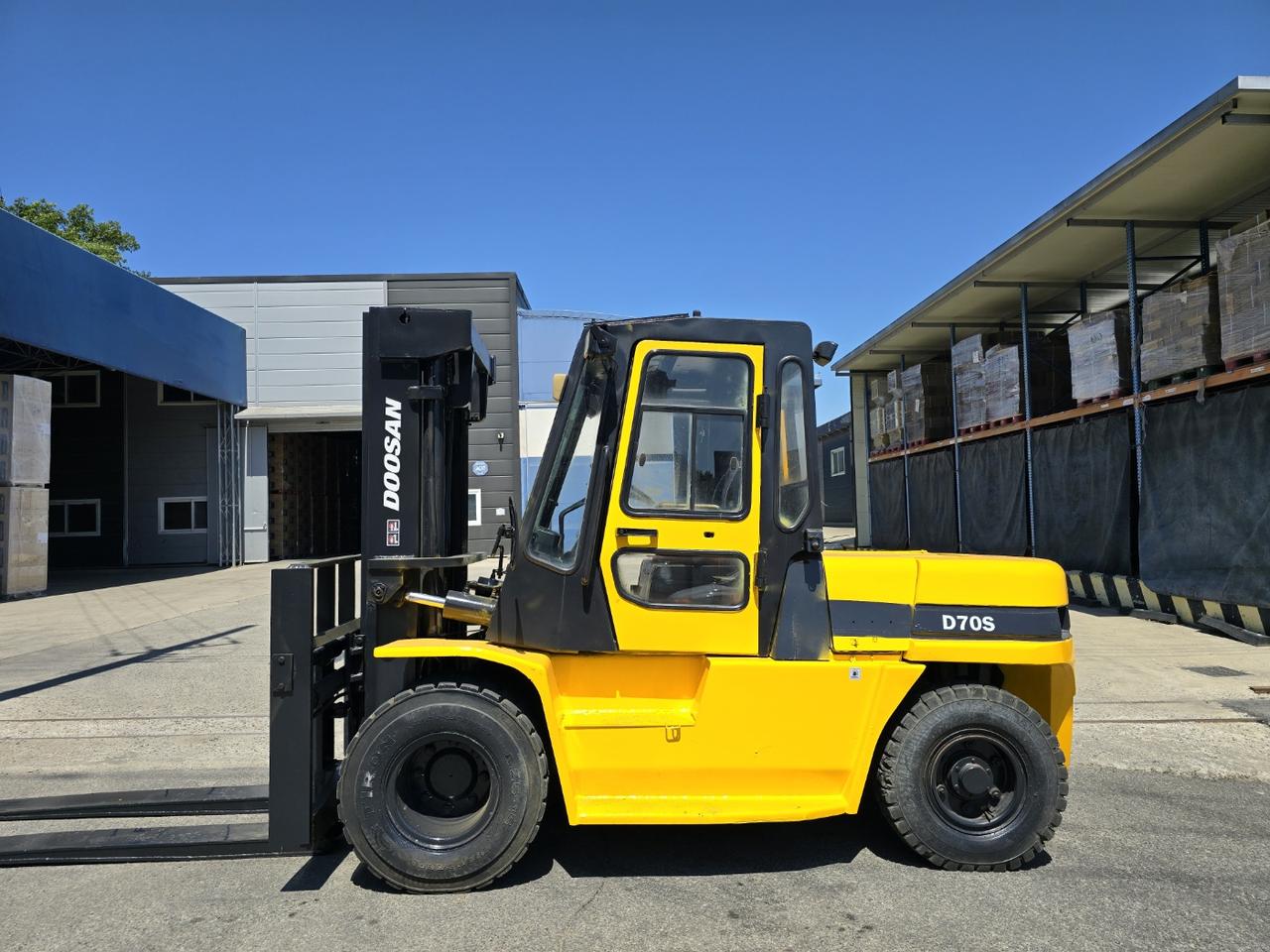 중고지게차 매매 두산 7톤 캐빈 자동발 디젤지게차 1550만원