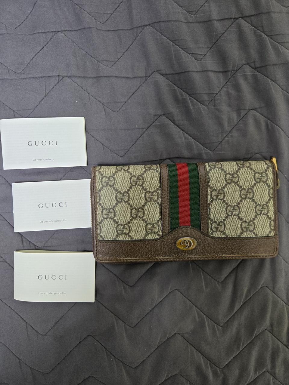 구찌 오피디아 수프림캔버스 장지갑[새상품]