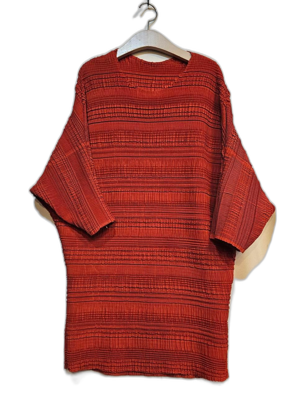 플리츠 블라우스 & 원피스 66~88사이즈 주황색