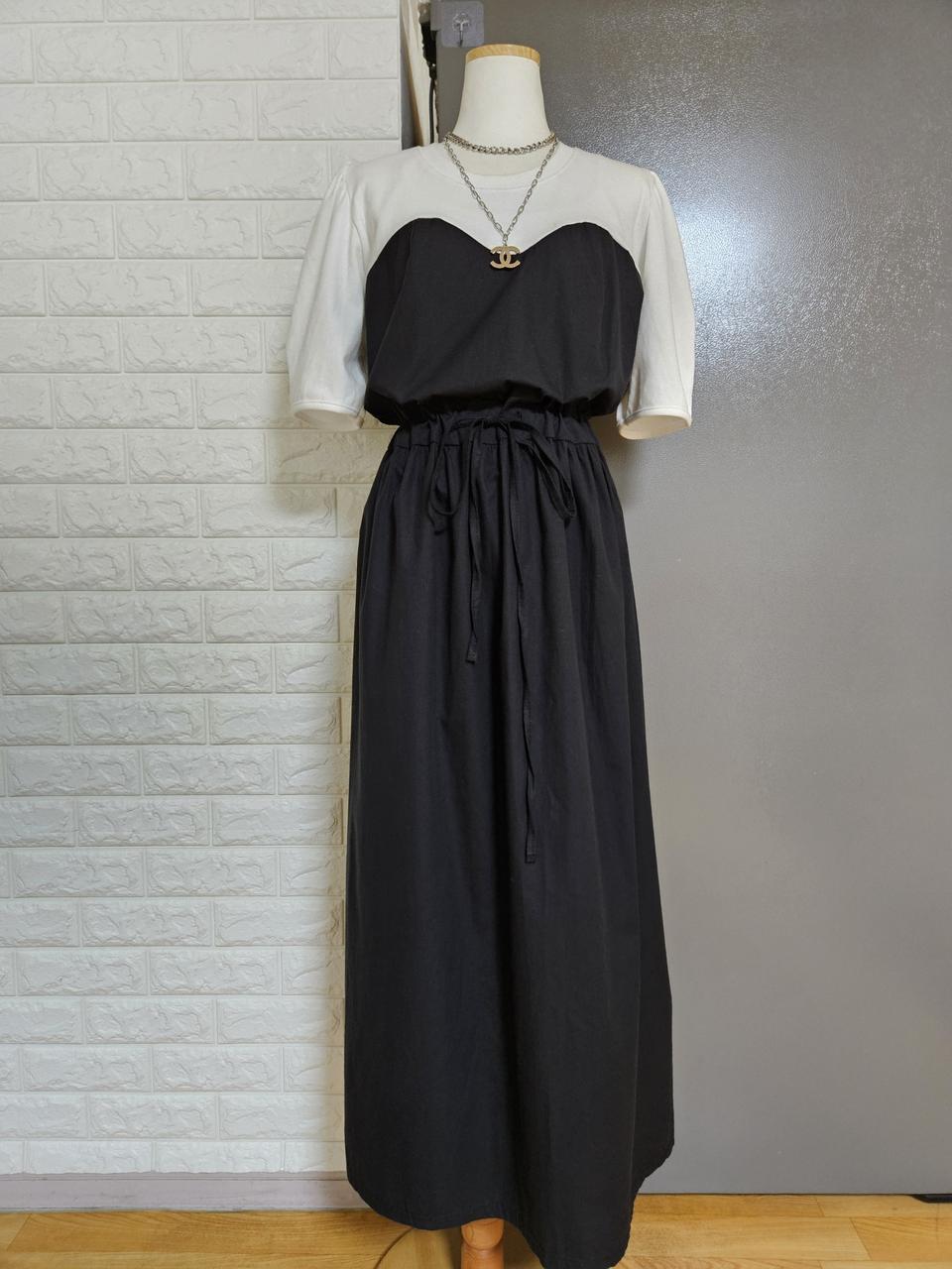 퍼프소매 롱롱원피스