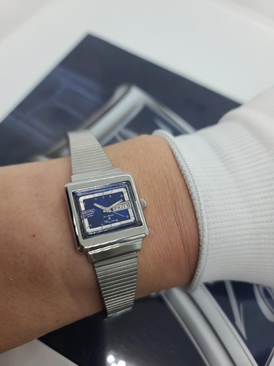 빈티지 세이코 HI beat 여성 자동메탈 시계