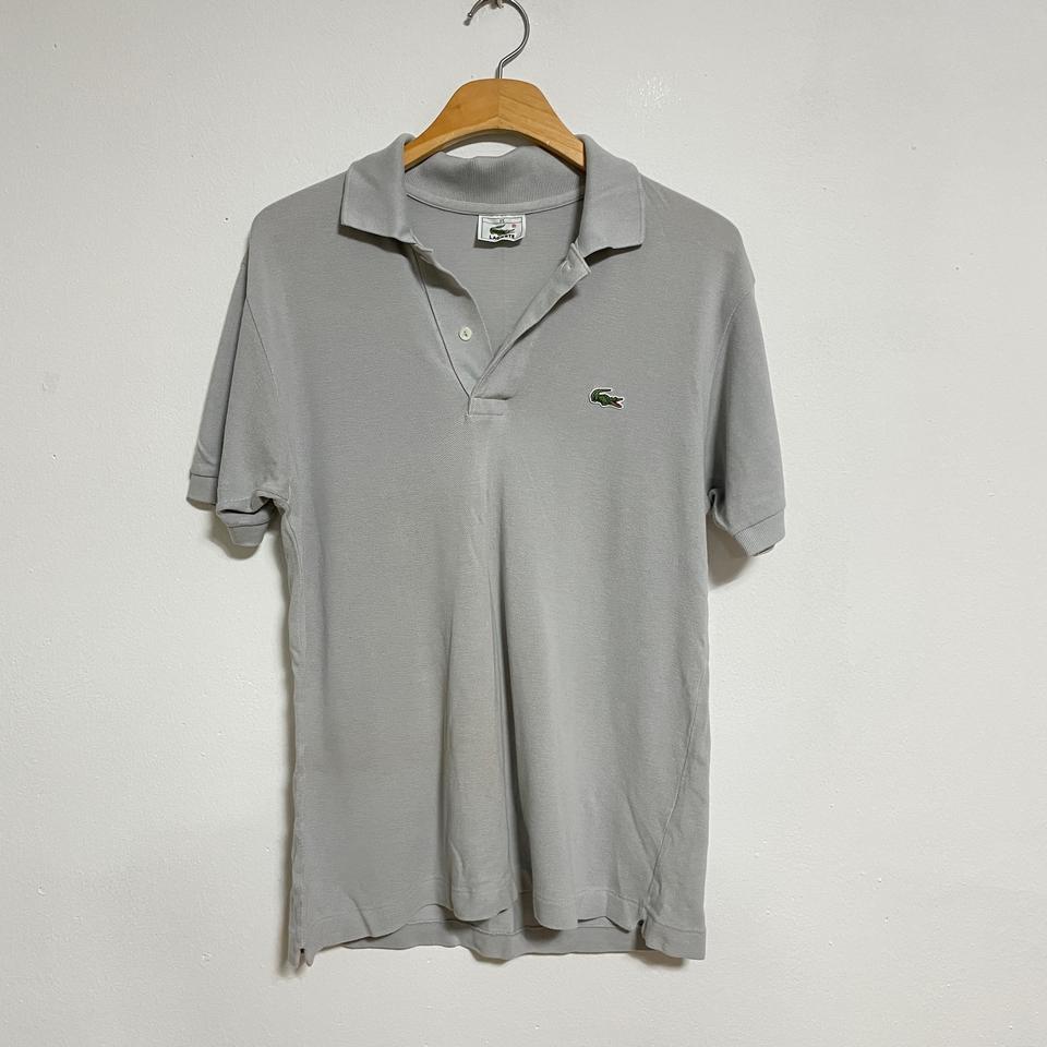 C373 라코스테 그레이 카라 반팔 티셔츠