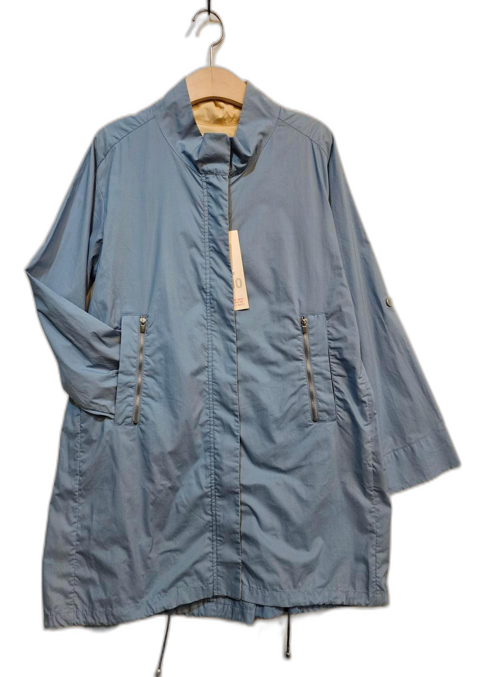 [새옷] DEVERNOIS 트랜치 면 점퍼 66사이즈 블루