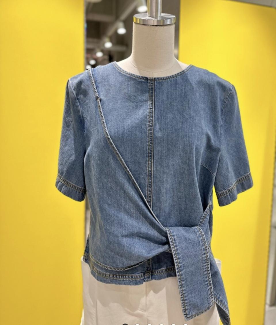 럭키슈에뜨 청블라우스(36)주말특가