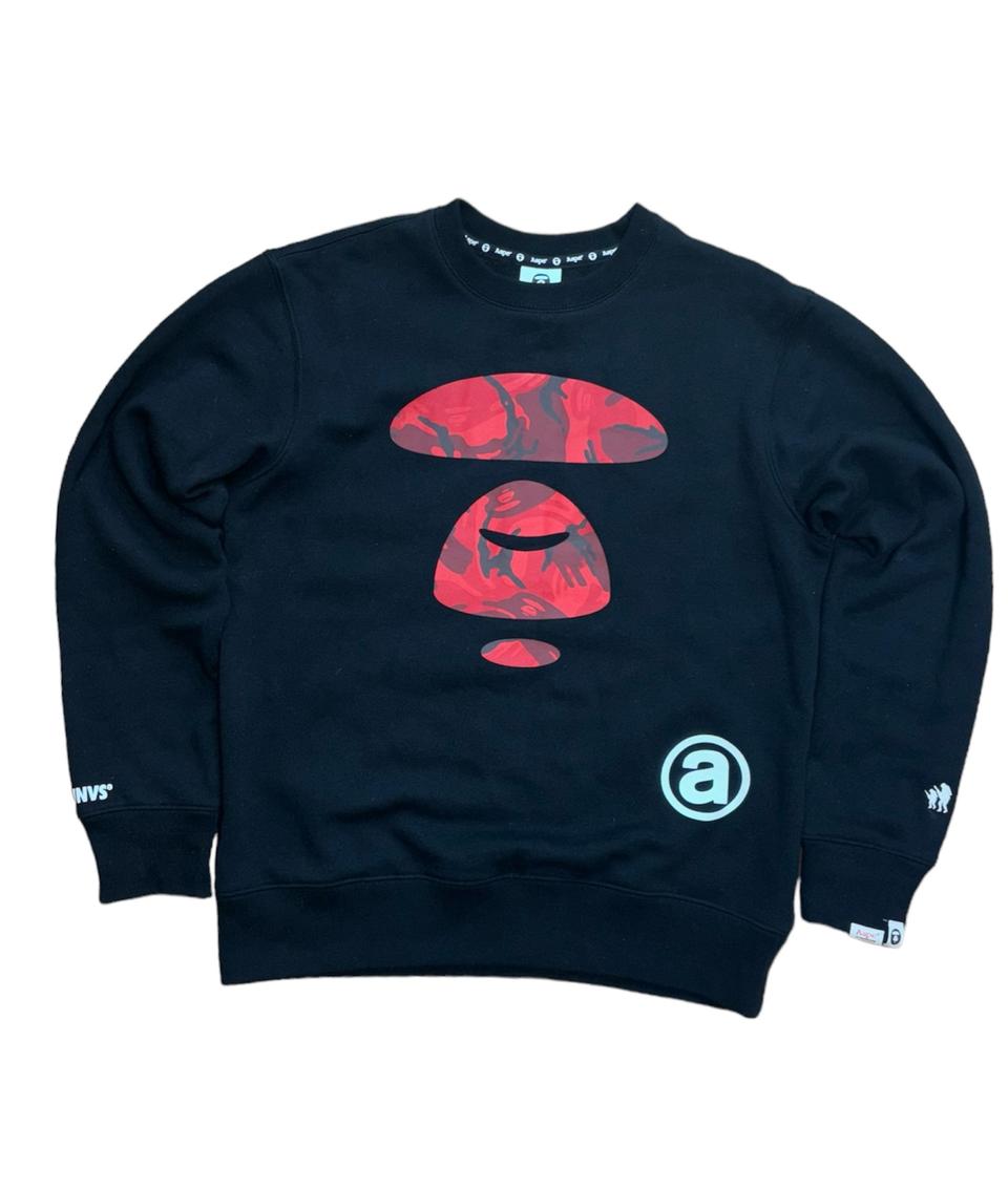 aape 에이프 빅로고 맨투맨