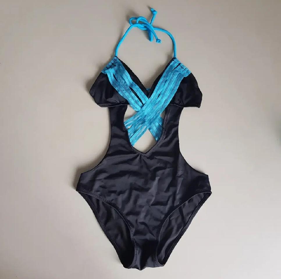 [US4/S] ASOS 메쉬홀 모노키니 수영복