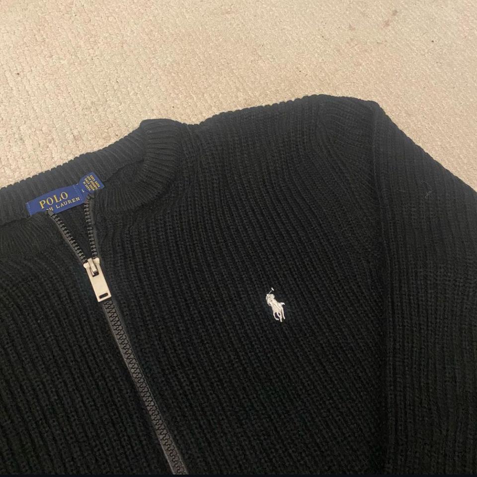 폴로 집업 가디건