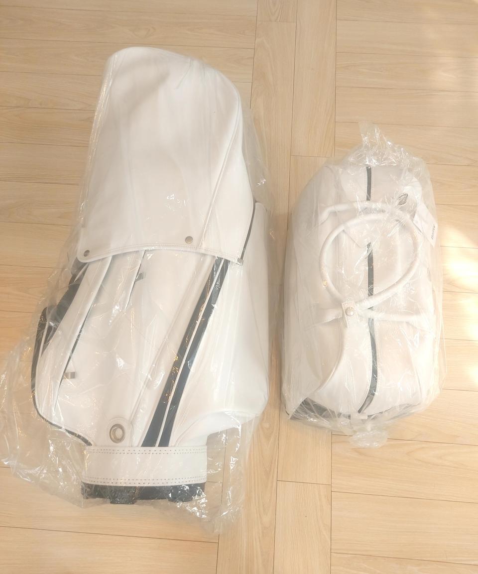 BMW 골프백+보스턴백 셋트 화이트