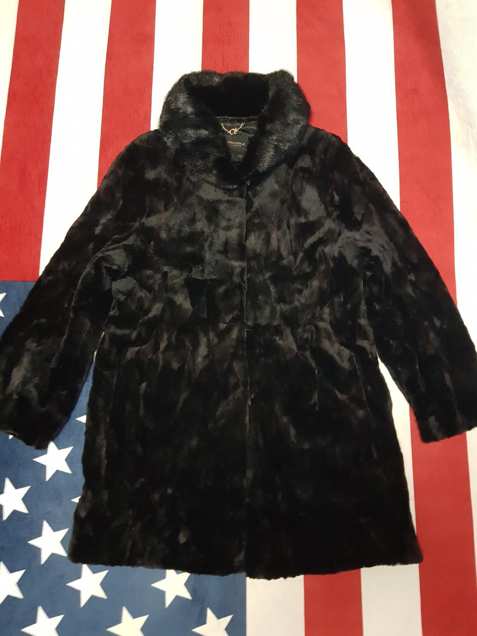 크로커다일 밍크 코트