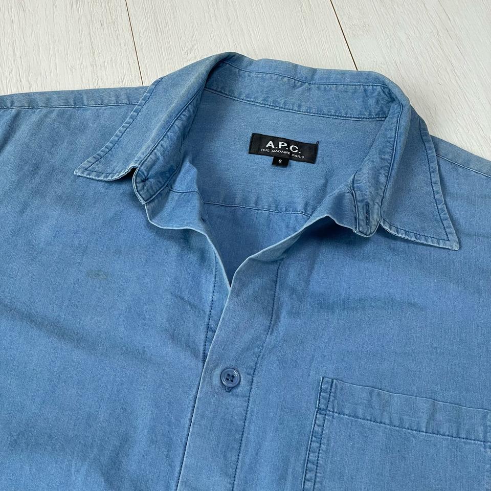 APC 아페쎄 샴브레이 데님셔츠