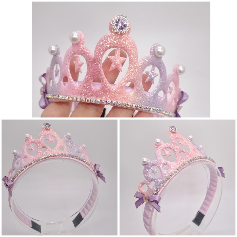 여아 왕관머리띠 헤어밴드