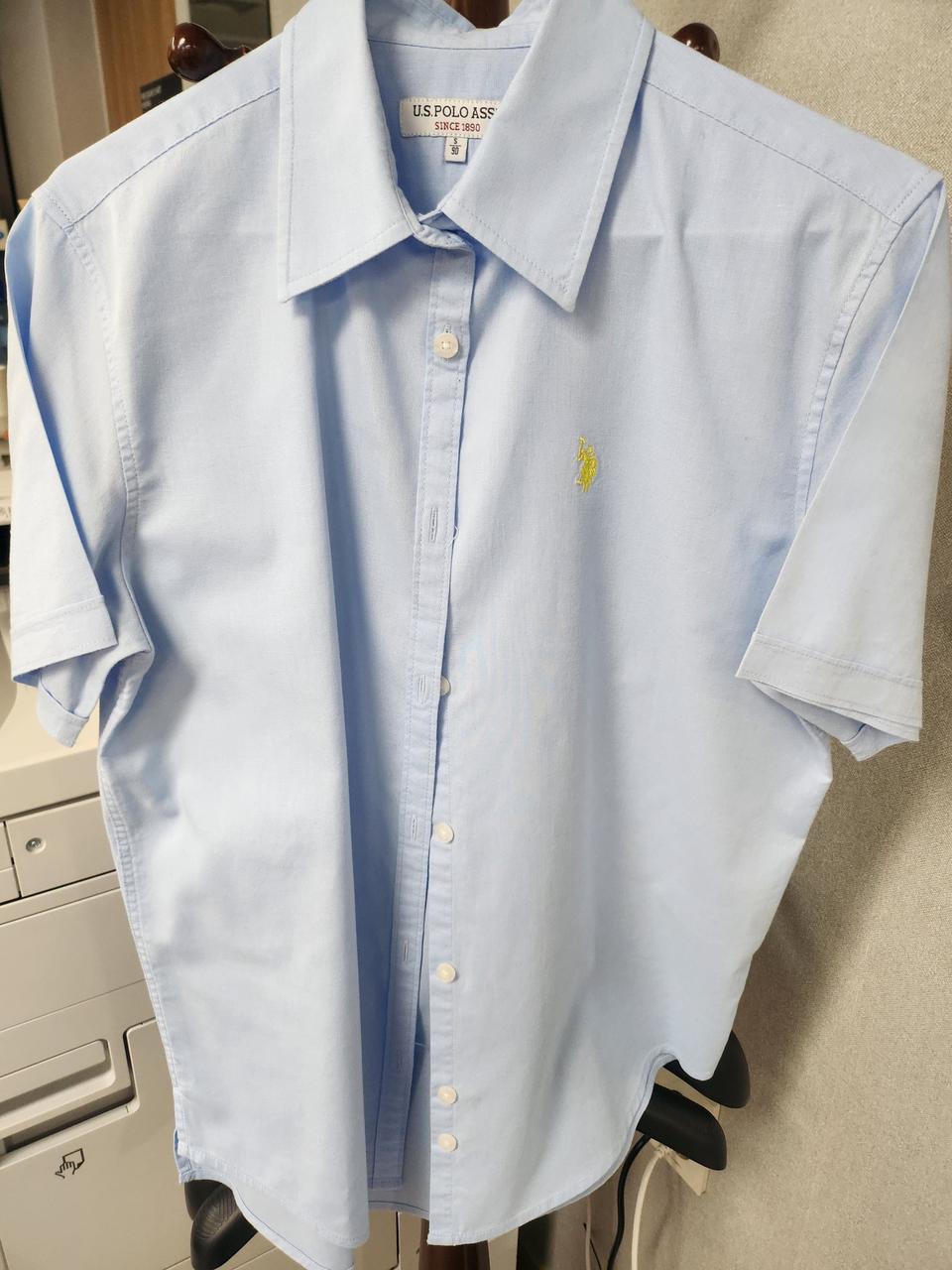 USPA폴로린넨 셔츠 스카이블루