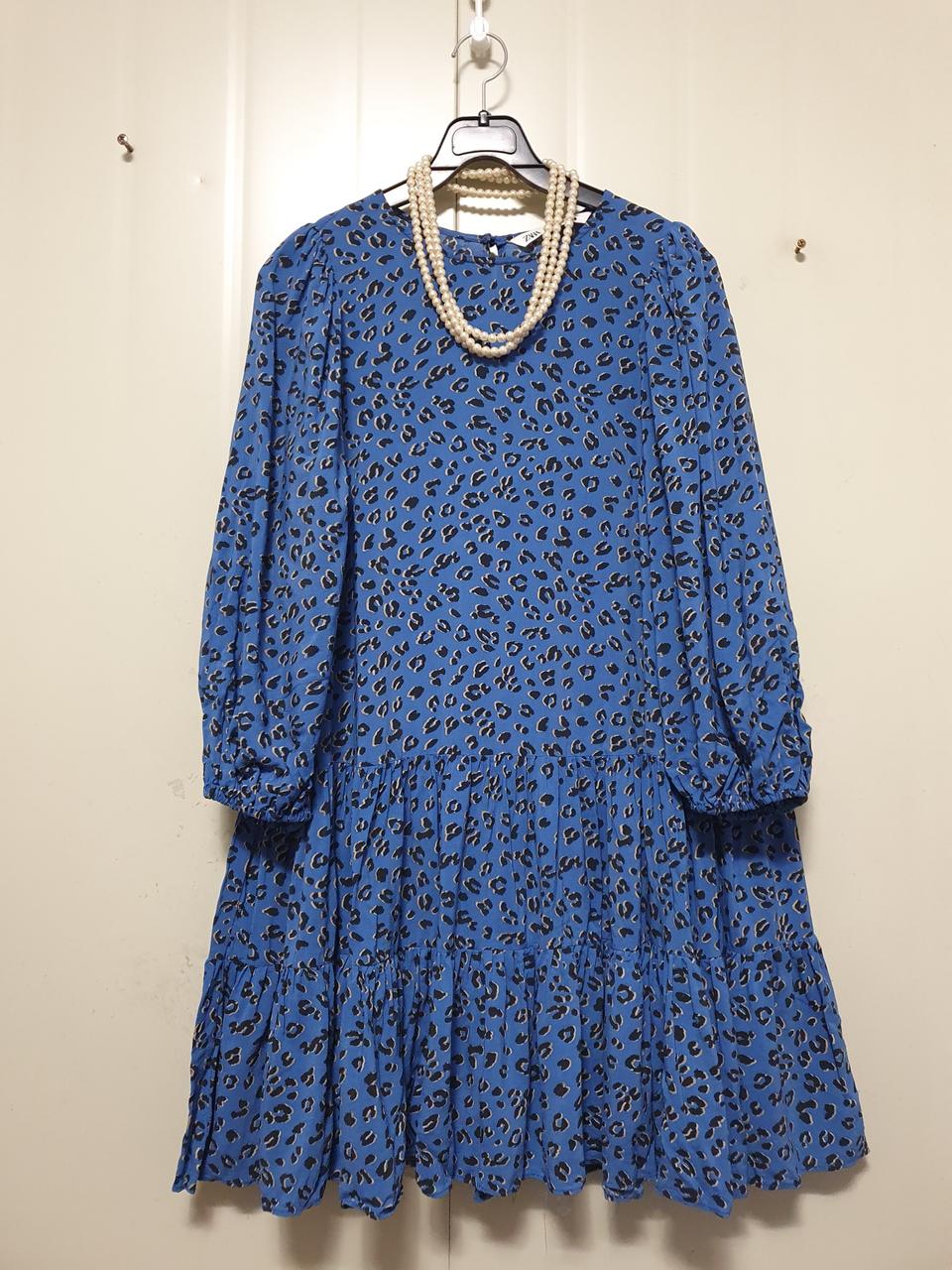 ZARA 자라 퍼프벌룬 미니 원피스.롱블라우스.호피무늬.비스코사.인견