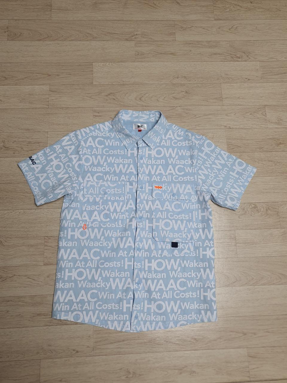 95 왁 watch 골프 반팔 남방 슬림핏 95사이즈 새옷느낌